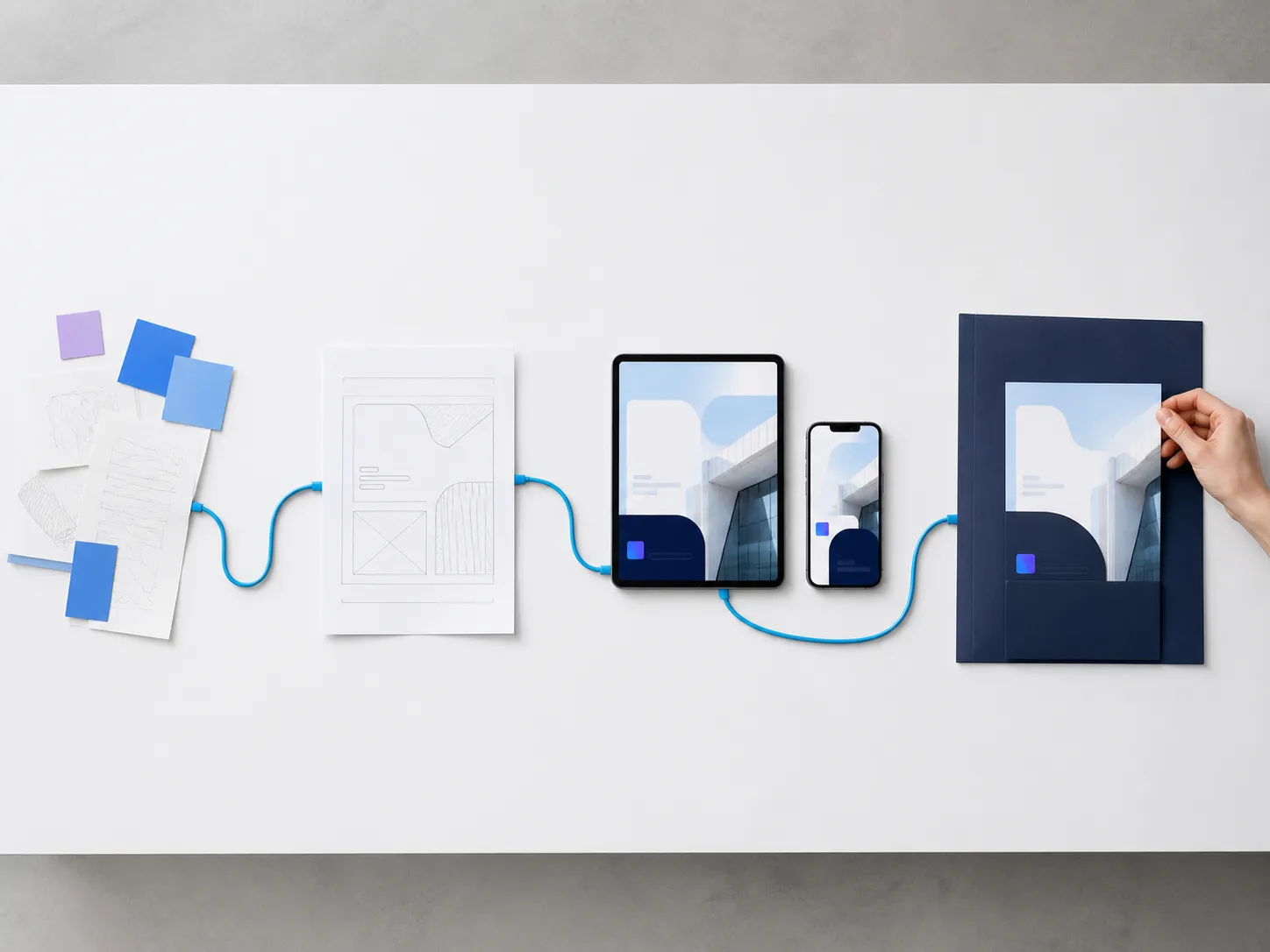A digital workflow arranged from discovery through ongoing care