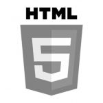 HTML 5 Markup Technology Monochrome.